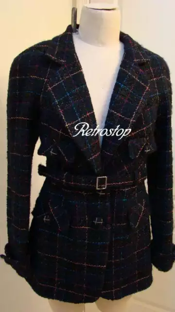 CHANEL 10A $8,400 Paris Shanghai Black Lesage Braid Tweed Jacket
