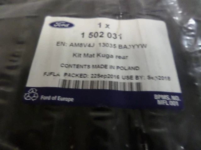 Genuine Ford Ka Rubber Car Mats - Front Set from 11/2012 (1806156) main image 1