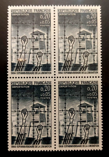 France bloc de 4 timbres  neuf**  YV N° 1407 Déportation