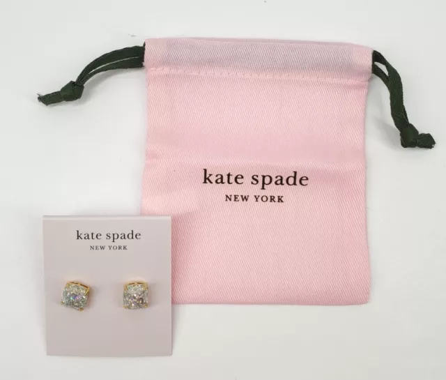 Kate Spade New York Multi Glitter Small Square Stud Earrings