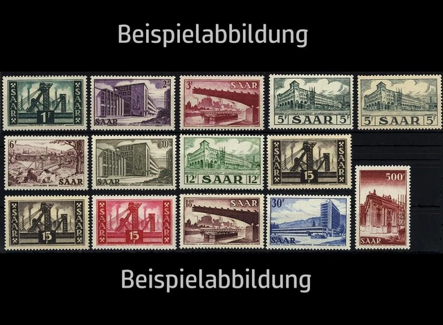 Saarland, Michel Nr. 319-337 postfrisch - Freimarkenserie - MNH [SA319p