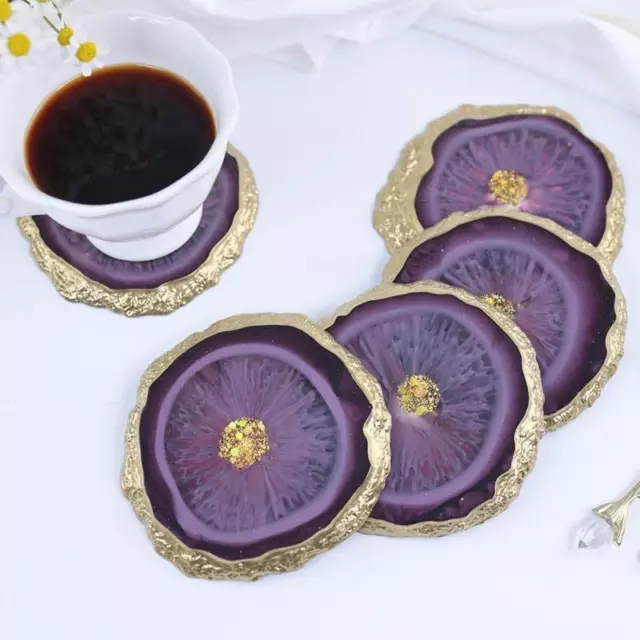 Coaster Resin Molds Irregular Epoxy Casting Mold for DIY Art Craft Cup Mat Tray