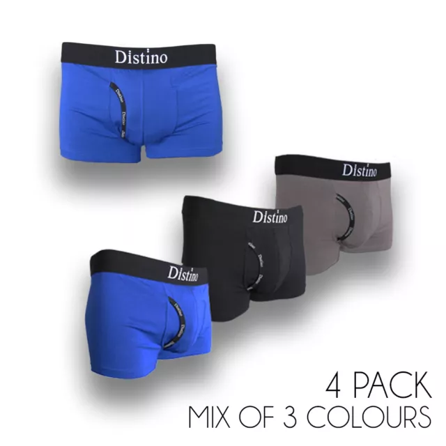 Mens Bamboo Underwear - Distino Men's Boxer Brief / Trunks / Jocks / Briefs