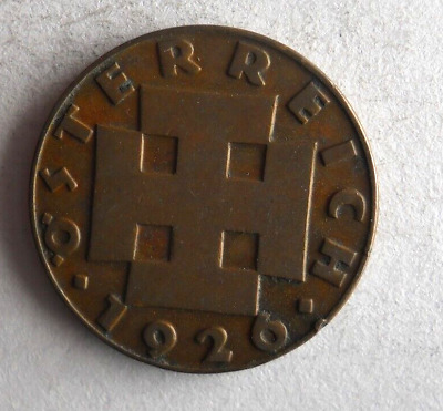 1926 AUSTRIA 2 GROSCHEN - Excellent Vintage Coin - FREE SHIP - AUSTRIA BIN #A