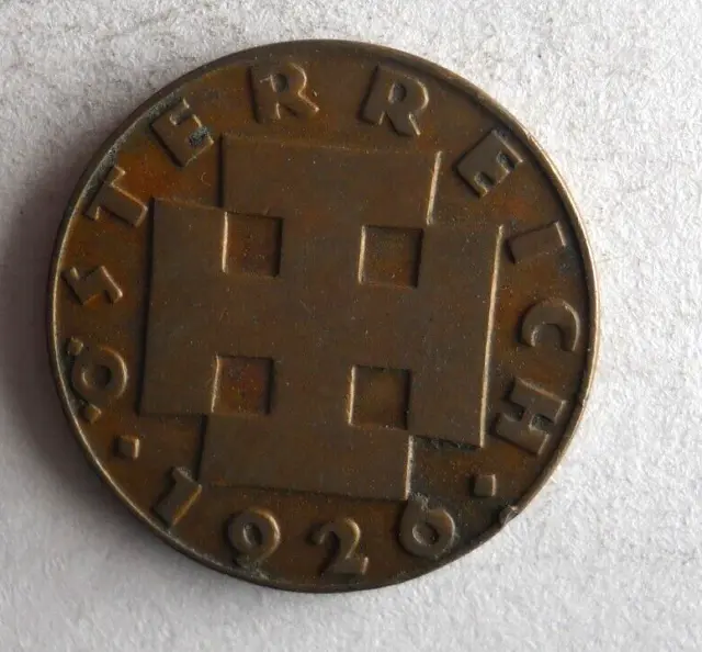1926 AUSTRIA 2 GROSCHEN - Excellent Vintage Coin - FREE SHIP - AUSTRIA BIN #A
