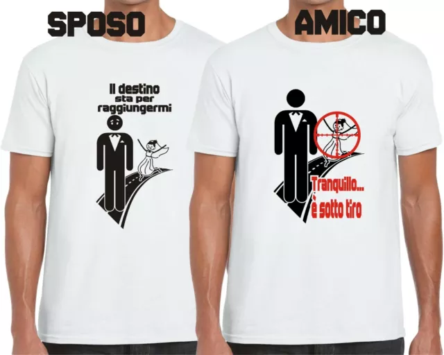 Addio al Celibato T-shirt SPOSO maglietta AMICO idea divertente per matrimonio