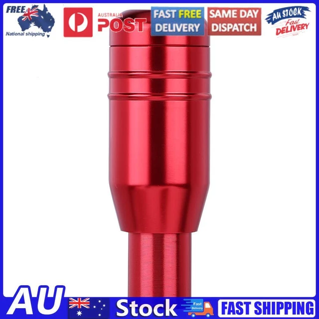 Red Aluminum Automatic Racing Gear Shift Knob - Universal Fit For AT Cars, M8/M10/M12 Threads