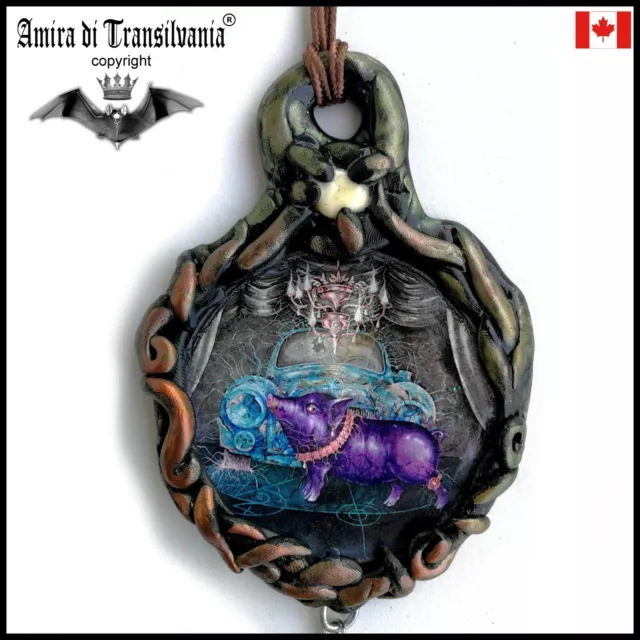 lucky talisman effective power attraction fortune money woman pendant pig amulet