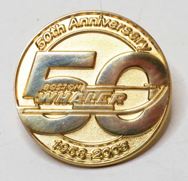 Vintage Boston Whaler 50th Anniversary Lapel Pin - 1958-2008