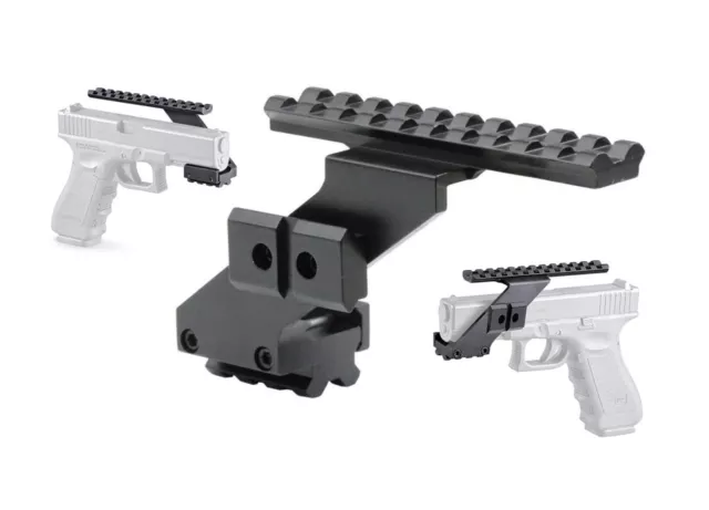 Picatinny Schiene Montage für Pistolen mit Unterlaufschiene Glock USP Sig u.s.w