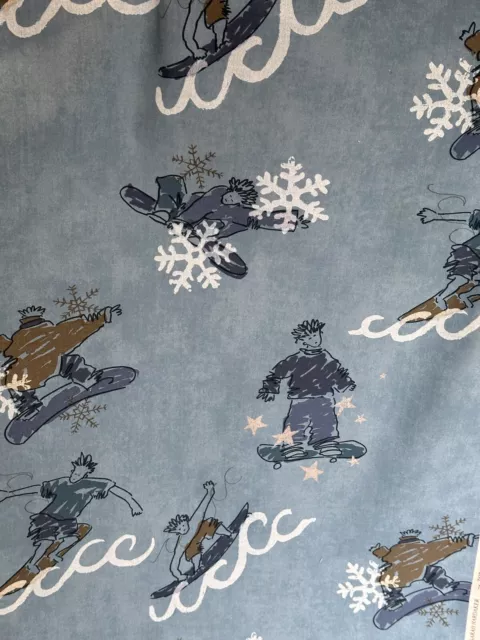 Bespoke Roman Blind Harlequin Snowboarder Thermal Blackout