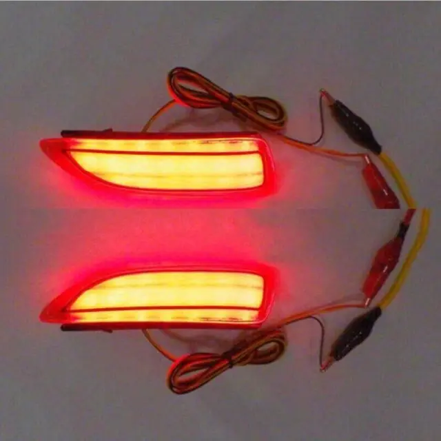 For Toyota Corolla 2011-2013 2PCS LED Rear Fog Lamp Brake Light Warning Lamp