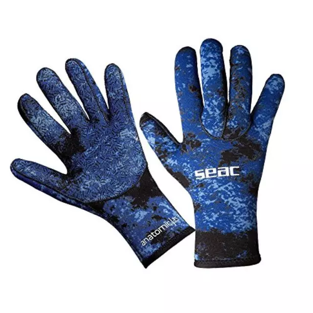 (TG. XL) SEAC Anatomic Gloves, Guanti da Sub in Neoprene da 3.5 Mm per Pesca Sub