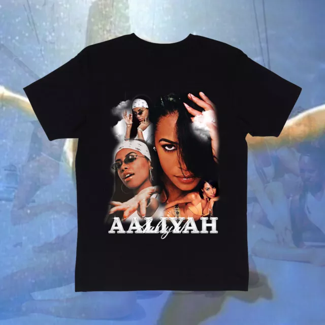 Aaliyah Vintage Homage Graphic T-shirt, anni '90