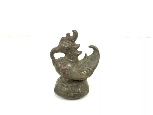 Vintage Burmese Chinthe opium weight