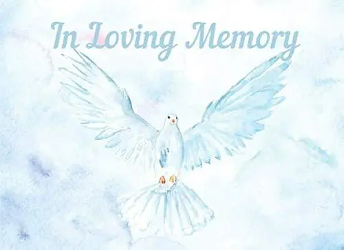 In amorevole memoria: libro degli ospiti per funerale, servizio commemorativo o veglia. Condoglianze,