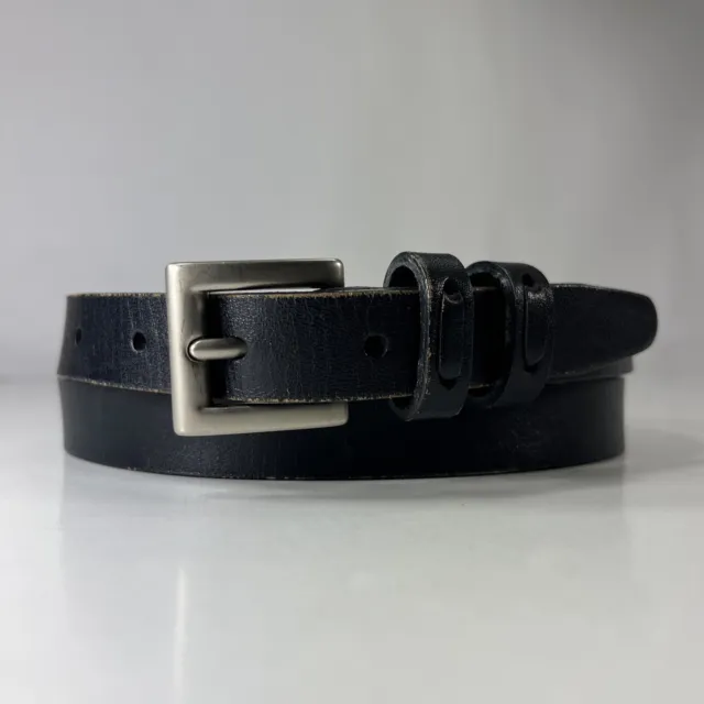 Dockers Slim Black Full Grain Leather Belt - Women's Size 32