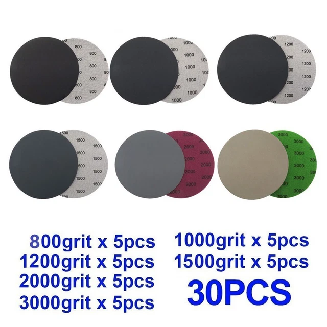 Papier de verre disques de ponçage imperméable papier de verre 5 mm