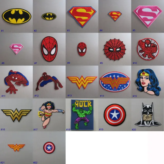 Superhero à Repasser/à Coudre Chiffon Patch Badge Appliqué Cosplay Bd TV Film