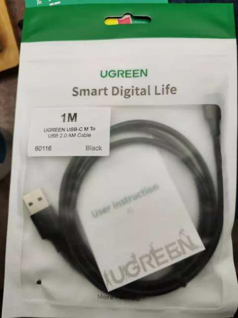 UGREEN Câble USB 2.0 to type C Quick Charge 1m - NEUF