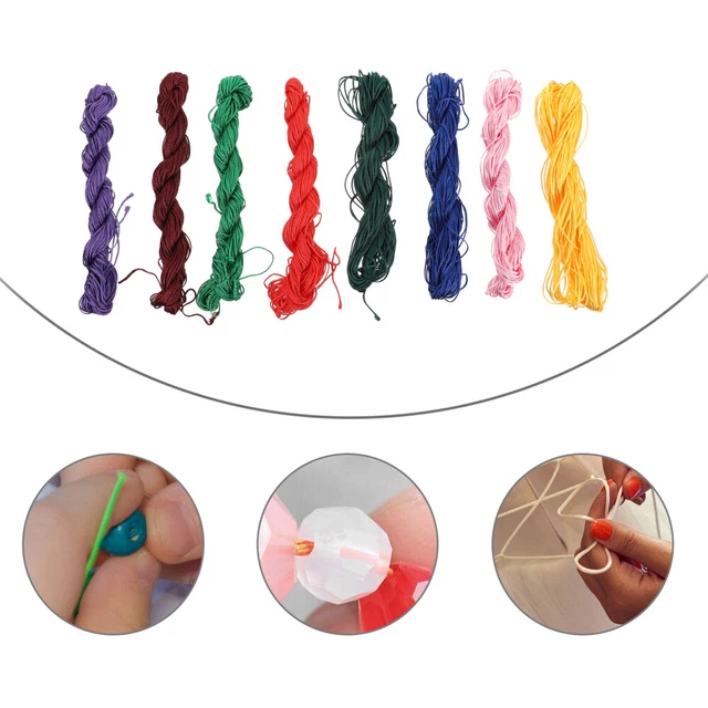 8 Pcs Seil Zum Einfädeln Von Hand Polyester Schmuckherstellung
