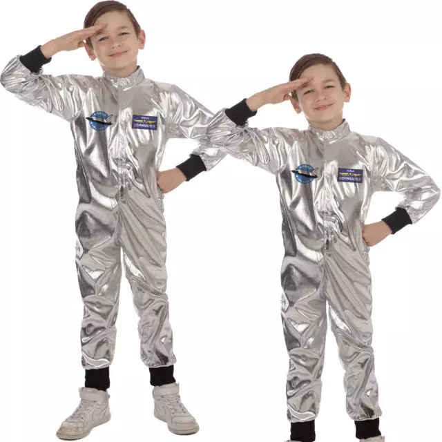 Ragazzi Bambini Astronauta Nasa Uniforme Vestito Costume