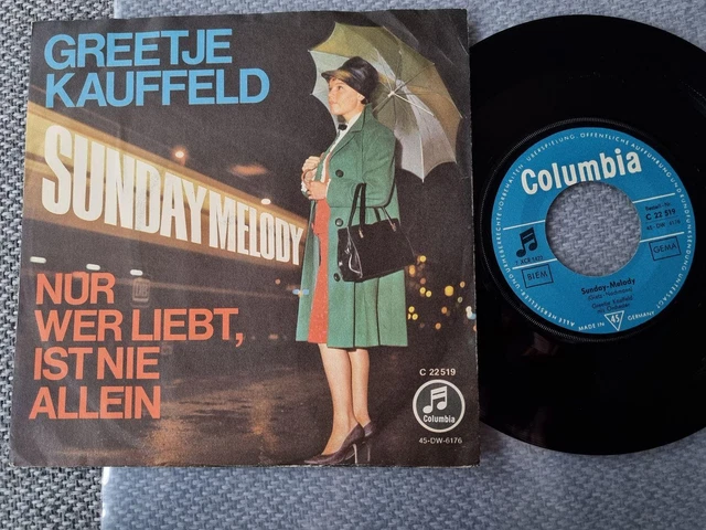 GREETJE KAUFFELD SUNDAY Melody LP Record Jazz 60s Germany Near