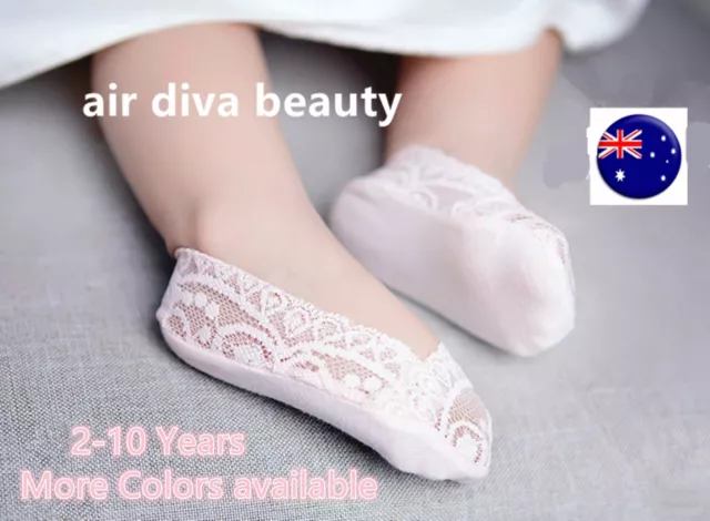 Kid Child baby Girls No Show Summer Invisible Low cut Foot Boat Lace short Socks