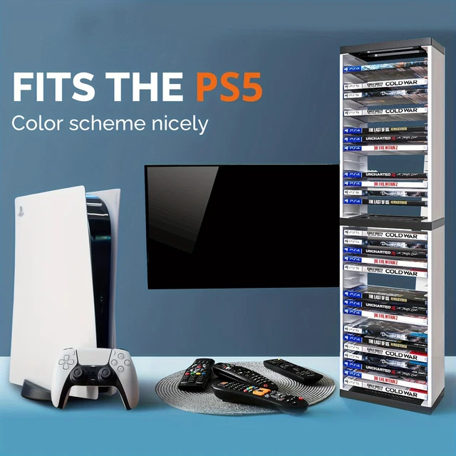 Video Game Storage Tower (36 CD Disc Blu-ray Case) Universal DVD Holder Shelf