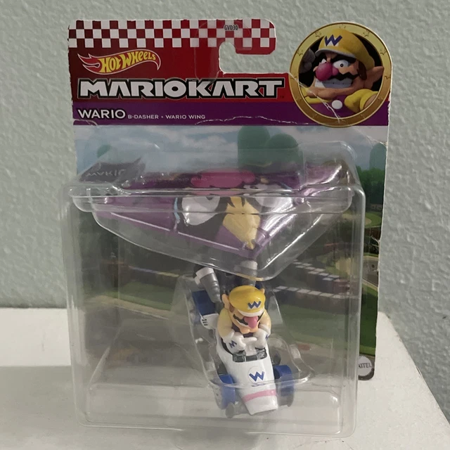HOT WHEELS WARIO BDasher Wario Wing Nintendo Mario Kart MOC 15.42