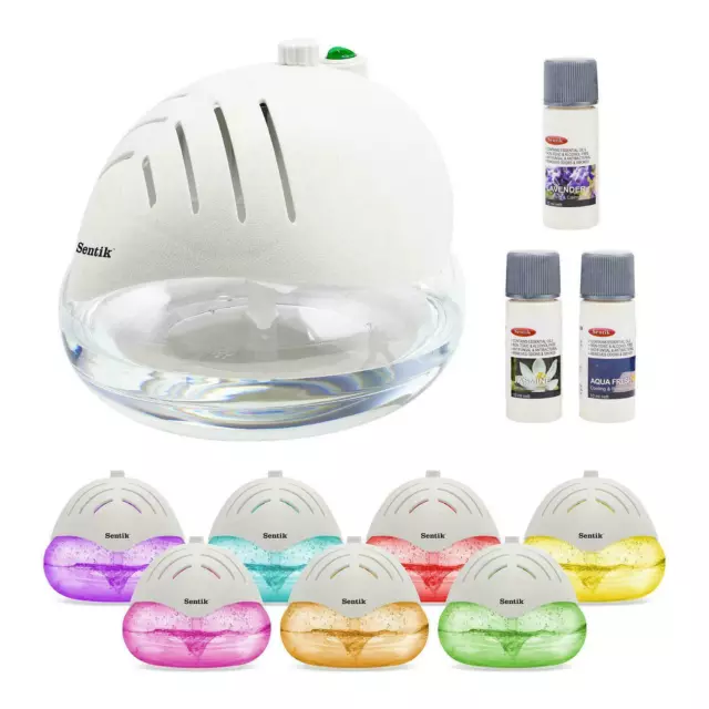 Fresh Air Globe Air Purifier Ioniser Humidifier Freshener Led Light 3 Fragrances