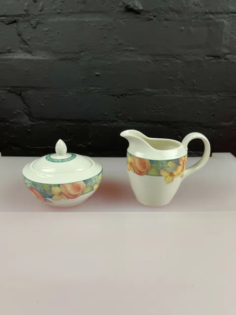 St Michael's Marks and Spencer Millbrook Milk / Cream Jug 11 cm and Sugar Bowl