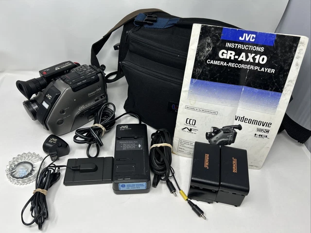 Caméscope VHS compact JVC GR-AXM17U 20X zoom optique caméra vidéo