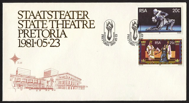 wc015 RSA South Africa State Theatre Pretoria  May 23, 1981 FDC first day cover