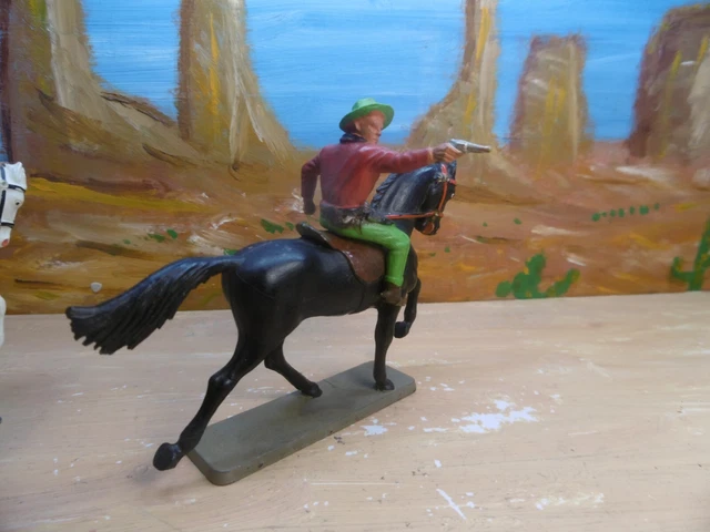 Figurines Western à Peindre - Cow-boys Et Chevaux En Résine 54-60mm - Loisir Créatif Et Maquettes