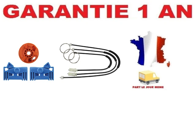 Kit de réparation lève vitre avant gauche pour Renault Espace IV