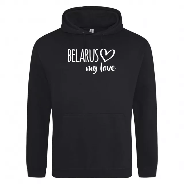 Unisex Hoodie Belarus my love Sweatshirt Geschenk Idee Souvenir Geburtstag Weihn