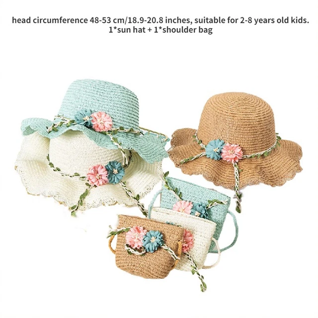 Chapeau De Soleil Femme Avec Visière En Paille Et écharpe Réglable - Protection UV, Style Floral, Pour Plage Et Extérieur