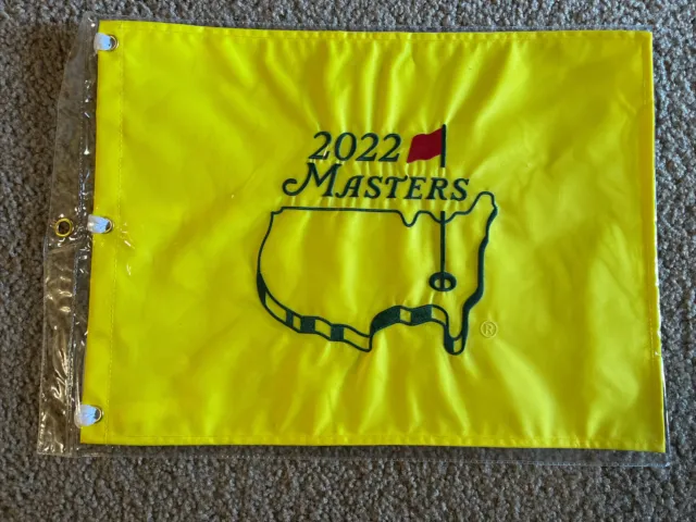 NEW 2022 Masters Golf Tournament Pin Flag ~ Augusta National Golf Club SEALED