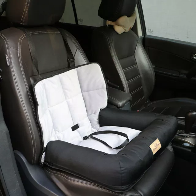 Black Travel Dog Bed Soft Washable Car Seat Cushion Warm Luxury Pet Basket Sofa