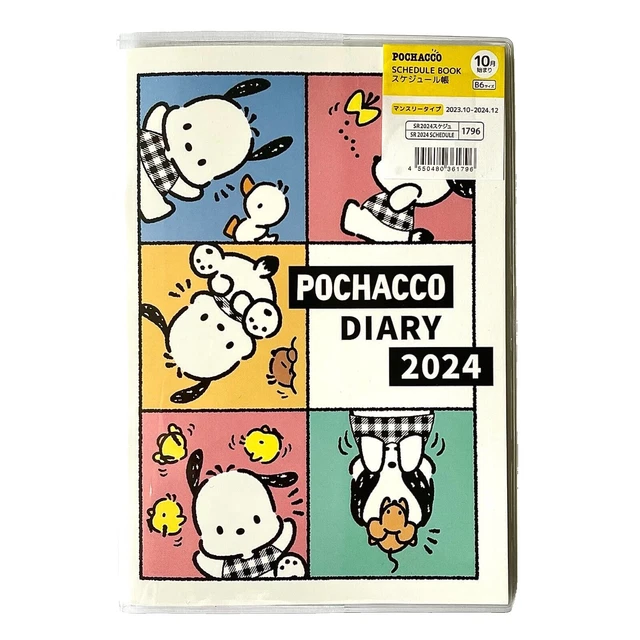 SANRIO POCHACCO 2024 B6 Planner Schedule Book Diary Japan Free Shipping