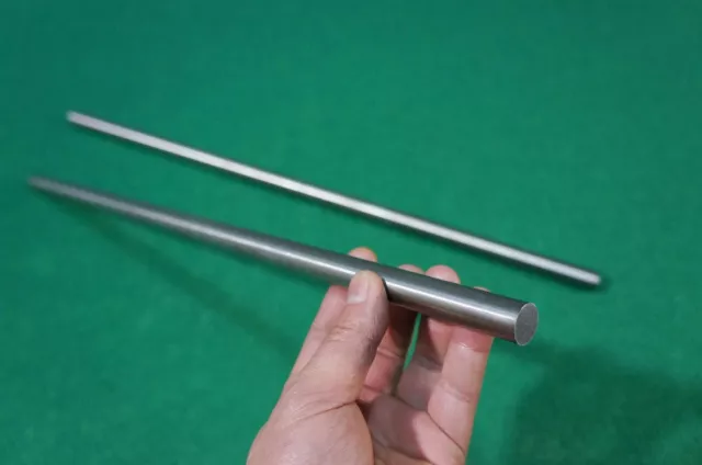 15mm Dia Titanium 6al-4v Round Bar .59" x 20" Ti Grade 5 Metal Alloy Rod 2pc 2