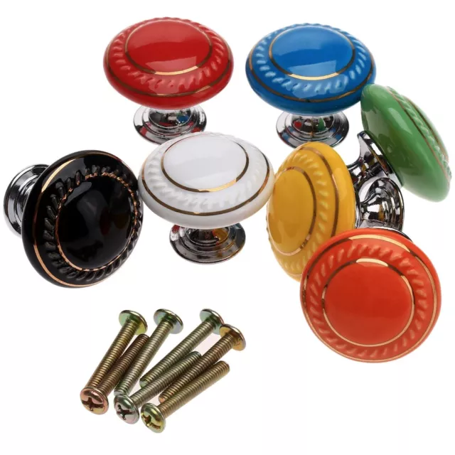 Retro Round Cabinet Knobs Cabinet Drawer Cupboard Door Knobs Kitchen Pull Handle