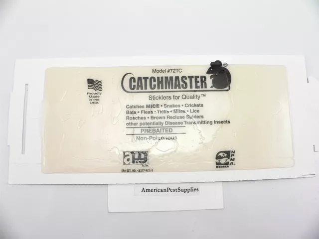 Catchmaster Mouse Glue Traps (144 pack ) Mouse Traps Peanut Butter Glue Boards
