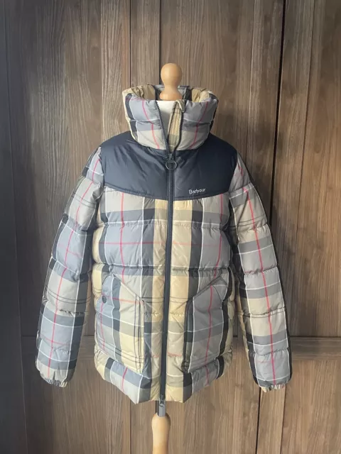Barbour Womens Bowsden Quilted Tartan Jacket Coat Size 10 BNWT RRP £179