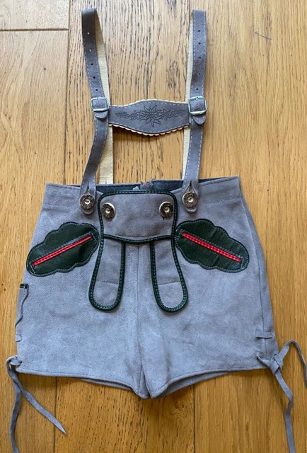 Pantaloni in pelle tradizionali vintage bambini vita 22