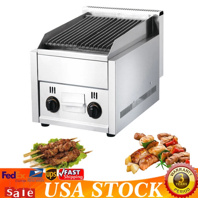 COMMERCIAL CHARBROILER LPG Gas Char Broiler Grill Burner BBQ Grill