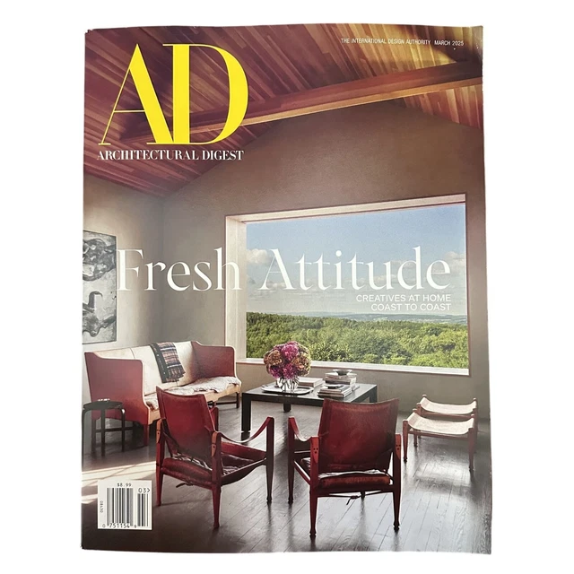ARCHITECTURAL DIGEST MAGAZINE March 2025 Fresh Attitude Creatives at ...