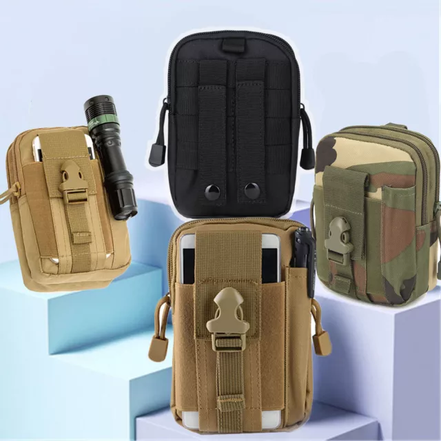 😍 Tactical Molle Pouch EDC Belt Waist Fanny Military Waist Bags Pack Bag Pocket