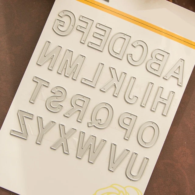 26PCS 26 LETTERS Alphabet Letters Die Cuts Scrapbooking Album Making